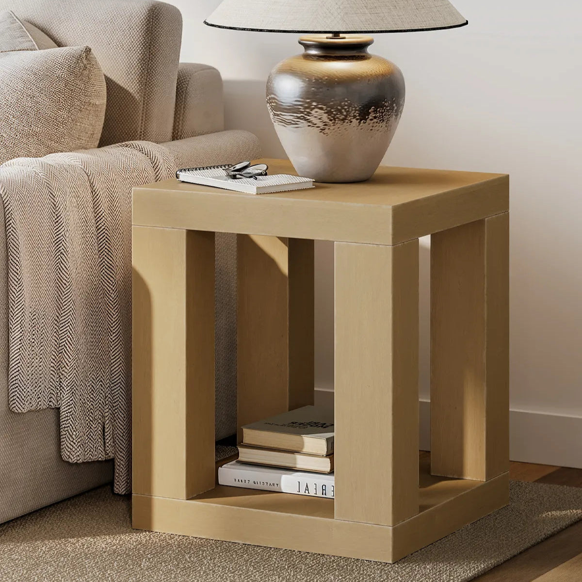 Elio Wood Side Table