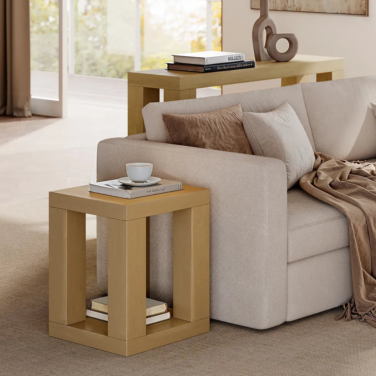 Elio Wood Side Table