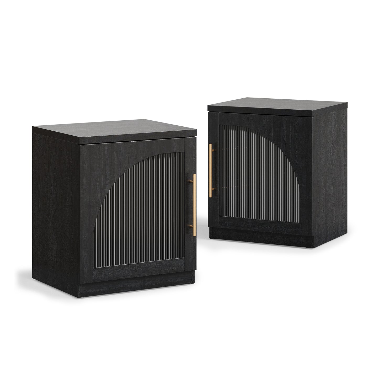 Harmo Block Arched Storage End Table Set of 2
