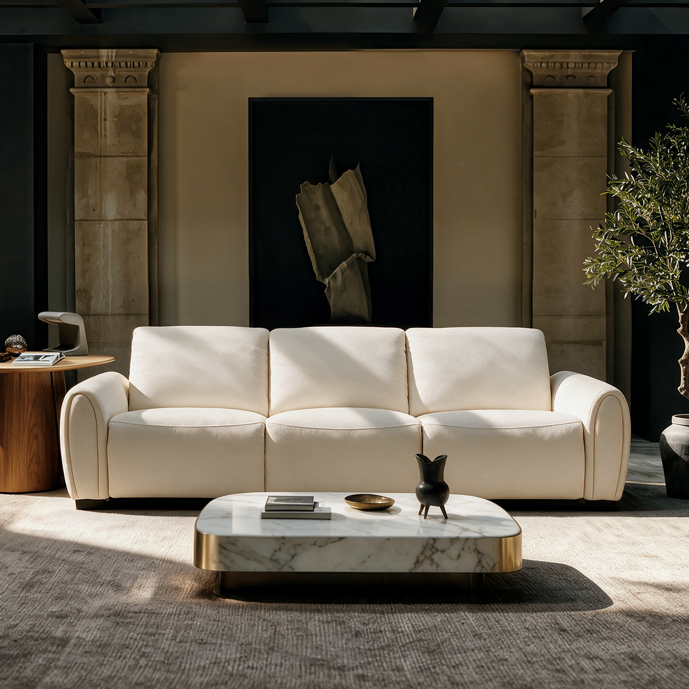 [Pre-Sale] 103" 3-Seater Sofa Zero-Gravity Reclining with USB-C & Child Lock – Covea, Beige