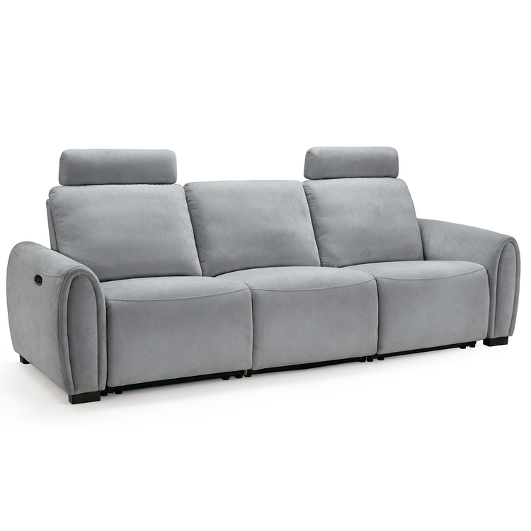 [Pre-Sale] 103" 3-Seater Sofa Zero-Gravity Reclining with Adjustable Headrest & USB-C – Covea, Gray
