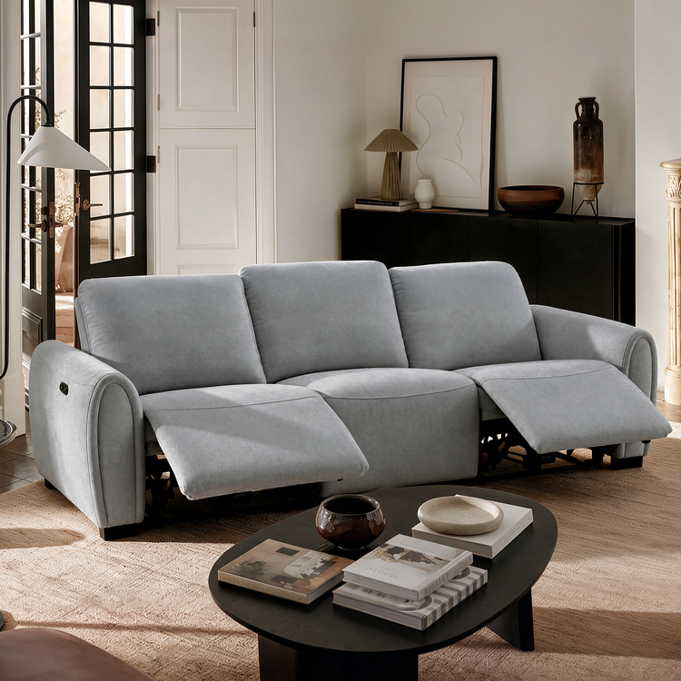 [Pre-Sale] 103" 3-Seater Sofa Zero-Gravity Reclining with USB-C & Child Lock – Covea, Gray