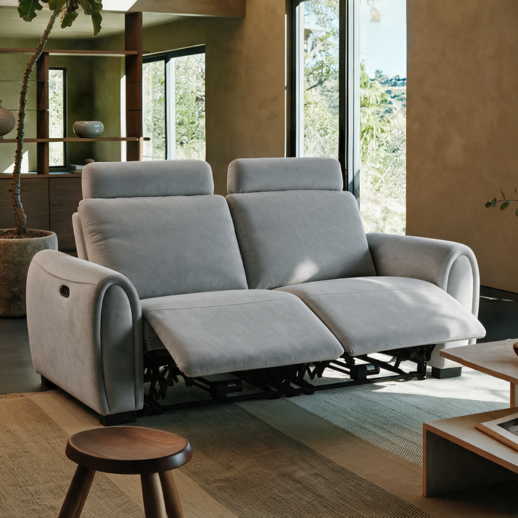 [Pre-Sale] 74" Loveseat Sofa Zero-Gravity Reclining with Adjustable Headrest & USB-C – Covea, Gray