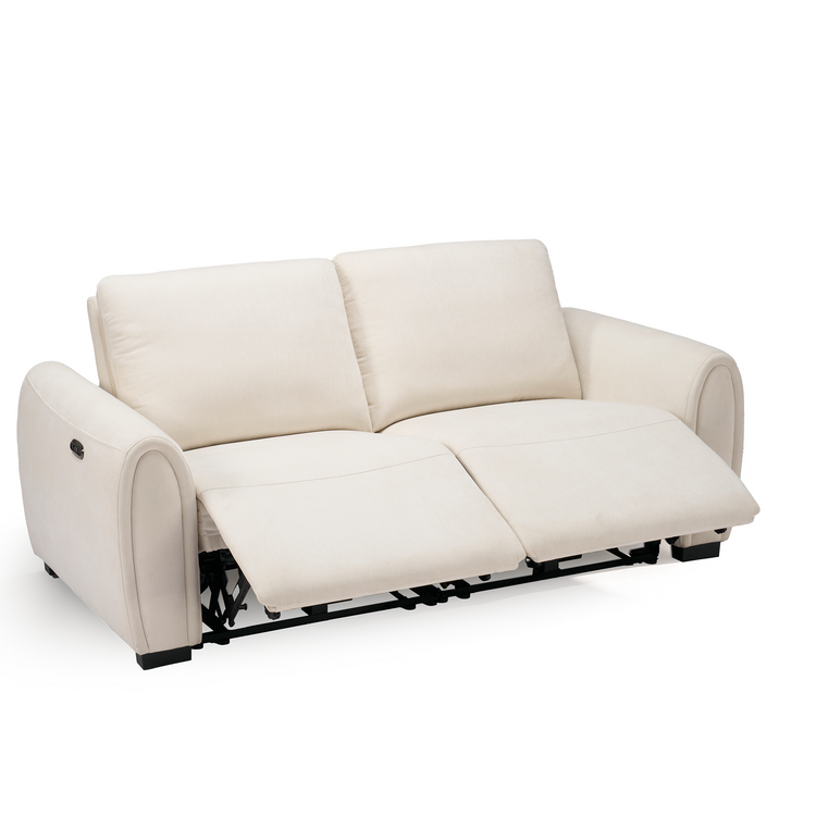 [Pre-Sale] 74" Loveseat Sofa Zero-Gravity Reclining with USB-C & Child Lock – Covea, Beige