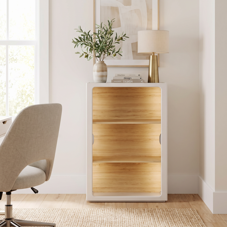 Open Bookshelf, 31.5" Modular with Adjustable Shelves, FlexMod Collection