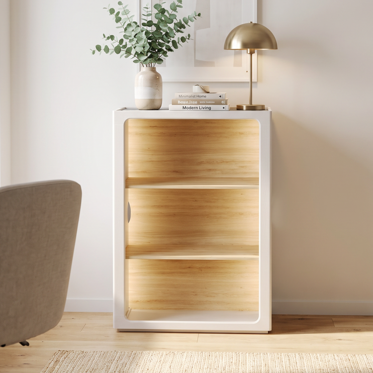 Open Bookshelf, 31.5" Modular with Adjustable Shelves, FlexMod Collection