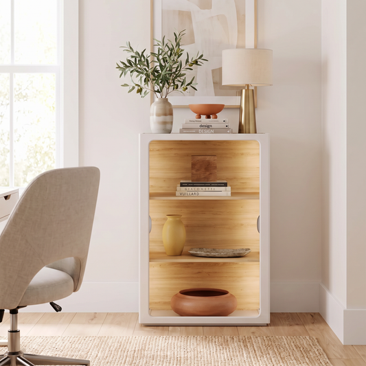 Open Bookshelf, 31.5" Modular with Adjustable Shelves, FlexMod Collection
