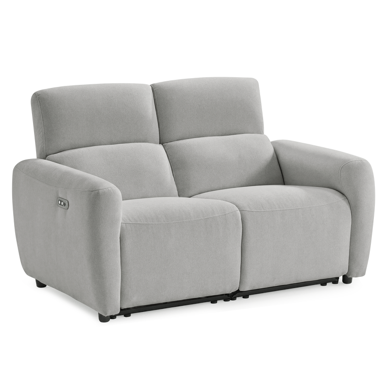Cirrus 59" Gray Zero Gravity Power Reclining Loveseat Sofa with USB & Type-C
