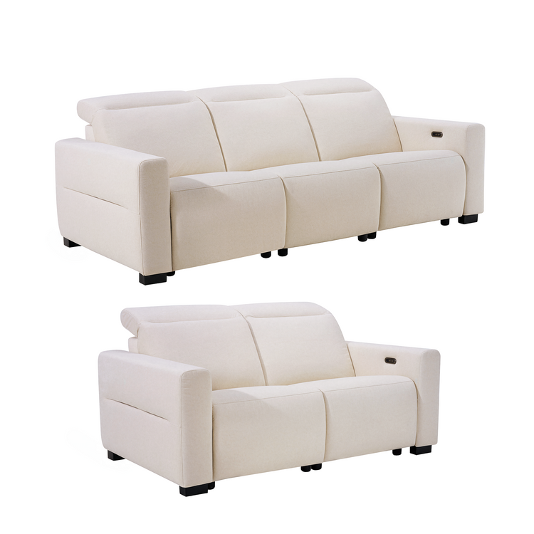 [Pre-sale] Lodden Power Reclining Sofa Set with Zero Gravity & USB-C，Beige