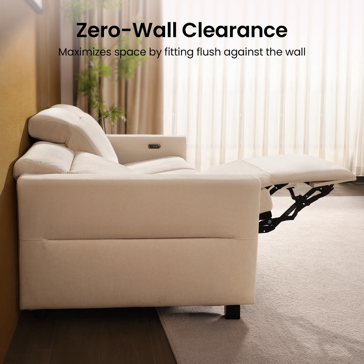 [Pre-sale] Lodden 70.8" Power Reclining Sofa Loveseat with Zero Gravity & USB-C，Beige