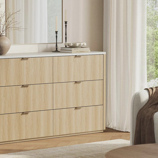 Travertine_54_6-Drawer_Chest_of_Drawers_Light_Wood_03 Video