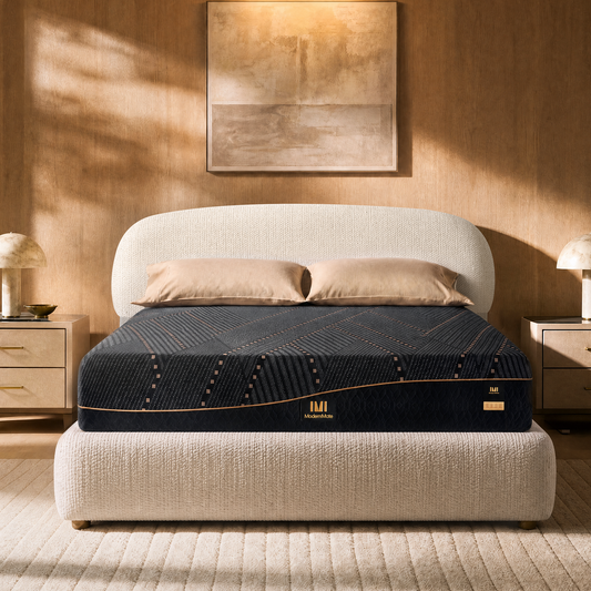 Elara Queen Storage Bed Frame with 12‘’ Cooling Memory Foam Mattress Set，Begie